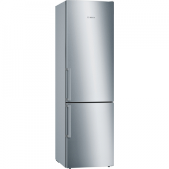 Bosch Refrigerator KGE398IBP Series 6 Energy efficiency class B, Free standing, Combi, Height 201 cm, Fridge net capacity 249 L,