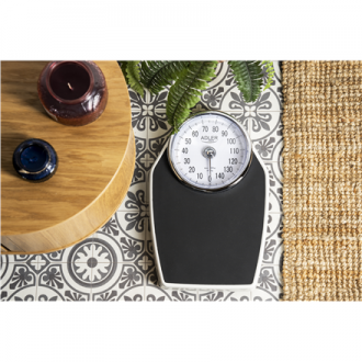 Adler Mechanical Bathroom Scale AD 8177 Maximum weight (capacity) 150 kg, Accuracy 1000 g, Black