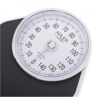 Adler Mechanical Bathroom Scale AD 8177 Maximum weight (capacity) 150 kg, Accuracy 1000 g, Black