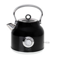 Adler Kettle with a Thermomete AD 1346b Electric, 2200 W, 1.7 L, Stainless steel, 360 rotational base, Black