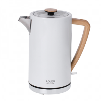 Adler Kettle AD 1347w Electric, 2200 W, 1.5 L, Stainless steel, 360 rotational base, White Adler Kettle AD 1347w Electric, 2200 W, 1.5 L, Stainless steel, 360 rotational base, White