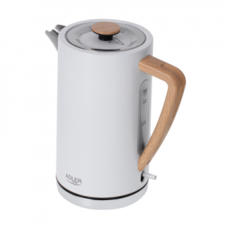 Adler Kettle AD 1347w Electric, 2200 W, 1.5 L, Stainless steel, 360 rotational base, White Adler Kettle AD 1347w Electric, 2200 W, 1.5 L, Stainless steel, 360 rotational base, White
