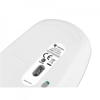 Natec Mouse Harrier 2 Wireless, White/Grey, Bluetooth