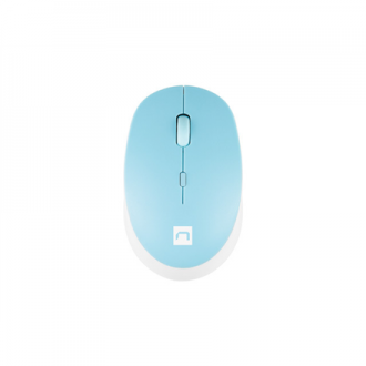 Natec Mouse Harrier 2 Wireless, White/Blue, Bluetooth Natec Mouse Harrier 2 Wireless, White/Blue, Bluetooth