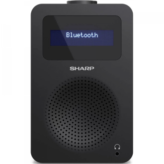 Sharp DR-430(BK) Digital Radio, FM/DAB/DAB+, Bluetooth 5.0, Midnight Black