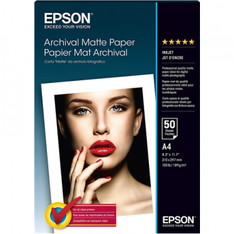 Epson Archival Matte Paper - A4 - 50 Sheets A4 Epson Archival Matte Paper - A4 - 50 Sheets A4