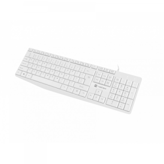 Natec Keyboard Nautilus NKL-1951 Wired, US, USB Type-A, White Natec Keyboard Nautilus NKL-1951 Wired, US, USB Type-A, White