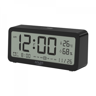 Adler Alarm Clock AD 1195b Black, Alarm function Adler Alarm Clock AD 1195b Black, Alarm function