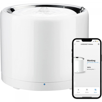PETKIT Smart Pet Drinking Fountain W4X Eversweet Wireless (Wireless Pump) Capacity 1.8 L, Material Stainless Steel, ABS, White PETKIT Smart Pet Drinking Fountain W4X Eversweet Wireless (Wireless Pump) Capacity 1.8 L, Material Stainless Steel, ABS, White