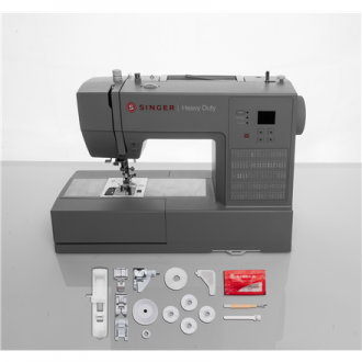 Singer Sewing Machine HD6605C Heavy Duty Number of stitches 100, Number of buttonholes 6, Grey