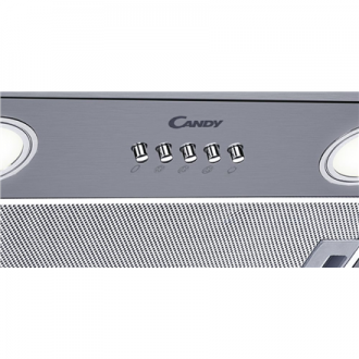 Candy Hood CBG625/1X Wall mounted, Energy efficiency class C, Width 52 cm, 207 m /h, Mechanical, Stainless Steel, LED