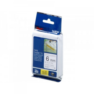 Brother TZe-S211 Strong Adhesive Laminated Tape Black on White, TZe, 8 m, 6 mm