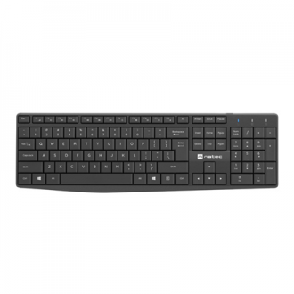 Natec Keyboard and Mouse Squid 2in1 Bundle Keyboard and Mouse Set, Wireless, US, Black