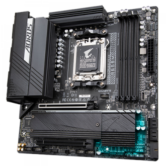 Gigabyte B650M AORUS ELITE AX 1.0 M/B Processor family AMD, Processor socket AM5, DDR5 DIMM, Memory slots 4, Supported hard disk