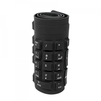 Logilink Flexible waterproof Keyboard USB + PS/2 ID0019A Flexible keyboard, DE, Black Logilink Flexible waterproof Keyboard USB + PS/2 ID0019A Flexible keyboard, DE, Black