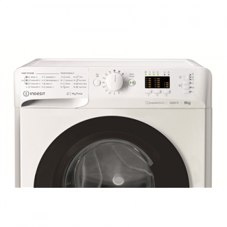 INDESIT Washing machine MTWSA 61294 WK EE Energy efficiency class C, Front loading, Washing capacity 6 kg, 1151 RPM, Depth 42.5 