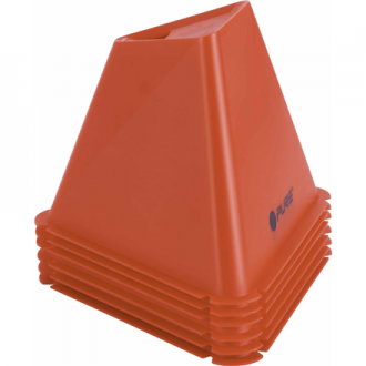 Pure2Improve Triangle Cones Set of 6 Red Pure2Improve Triangle Cones Set of 6 Red