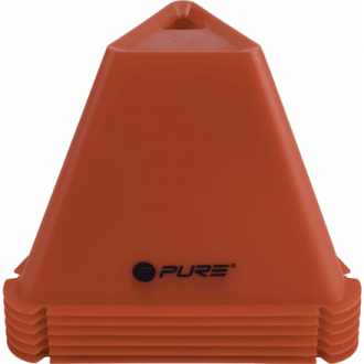Pure2Improve Triangle Cones Set of 6 Red Pure2Improve Triangle Cones Set of 6 Red