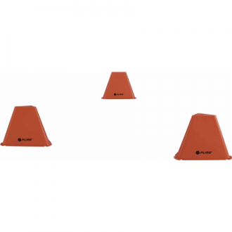 Pure2Improve Triangle Cones Set of 6 Red Pure2Improve Triangle Cones Set of 6 Red