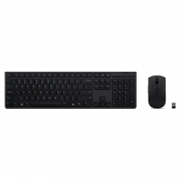 Lenovo Professional Wireless Rechargeable Keyboard and Mouse Combo US Euro Grey