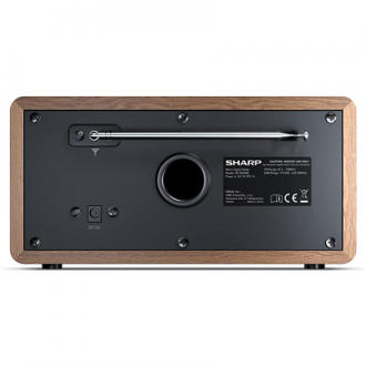 Sharp DR-450(BR) Digital Radio, FM/DAB/DAB+, Bluetooth 4.2, Alarm function, Brown Sharp DR-450(BR) Digital Radio, FM/DAB/DAB+, Bluetooth 4.2, Alarm function, Brown