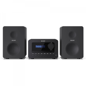 Sharp XL-B520D(BK) Tokyo Hi-Fi Micro System 2.0, FM/DAB/DAB+/USB, CD, Bluetooth 5.0, Aux-in, Black Sharp XL-B520D(BK) Tokyo Hi-Fi Micro System 2.0, FM/DAB/DAB+/USB, CD, Bluetooth 5.0, Aux-in, Black