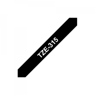 Brother TZe-315 Laminated tape White on Black, TZe, 0.6 cm, 8 m