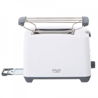 Adler Toaster AD 3216 Power 750 W, Number of slots 2, Housing material Plastic, White Adler Toaster AD 3216 Power 750 W, Number of slots 2, Housing material Plastic, White