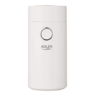 Adler Coffee Mill AD 4446ws 150 W, Coffee beans capacity 75 g, White