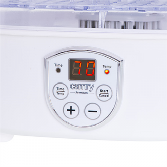Camry Food Dehydrator CR 6659 Power 240 W, Number of trays 5, Temperature control, Integrated timer, White