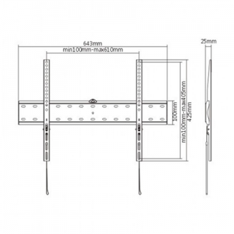 Gembird TV wall mount (fixed) WM-70F-01 37-70 Gembird TV wall mount (fixed) WM-70F-01 37-70