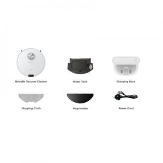 Midea Robot Vacuum Cleaner M9 Wet&Dry, Operating time (max) 180 min, Lithium Ion, 5200 mAh, Dust capacity 0.25 L, 4000 Pa, White Midea Robot Vacuum Cleaner M9 Wet&Dry, Operating time (max) 180 min, Lithium Ion, 5200 mAh, Dust capacity 0.25 L, 4000 Pa, White