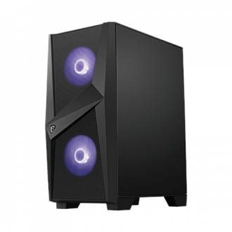 MSI MAG FORGE 100M PC Case, Mid-Tower, USB 3.2, Black
