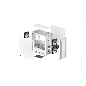 Deepcool ARGB Micro-ATX CASE CC360 White, Mini-ITX / Micro-ATX, 4, Power supply included No, 1x USB3.0, 1x USB2.0, 1x Audio, ABS Deepcool ARGB Micro-ATX CASE CC360 White, Mini-ITX / Micro-ATX, 4, Power supply included No, 1x USB3.0, 1x USB2.0, 1x Audio, ABS
