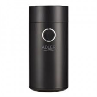 Adler Coffee grinder AD4446bs 150 W, Coffee beans capacity 75 g, Lid safety switch, Black