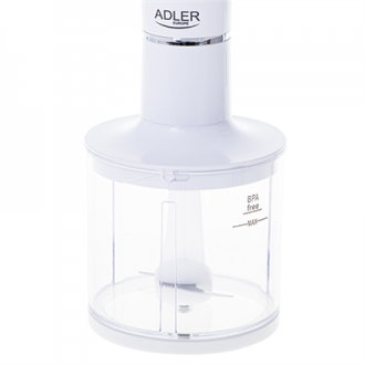 Adler Hand blender set AD 4620 Hand Blender, 800 W, Number of speeds 2, Chopper, White