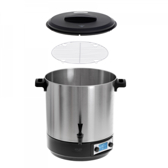 Adler Electric pot/Cooker AD 4496 Stainless steel/Black, 28 L, Lid included Adler Electric pot/Cooker AD 4496 Stainless steel/Black, 28 L, Lid included