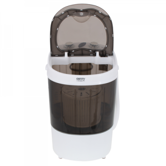 Camry Mini washing machine CR 8054 Top loading, Washing capacity 3 kg, Depth 37 cm, Width 36 cm, White/Gray, Semi-automatic Camry Mini washing machine CR 8054 Top loading, Washing capacity 3 kg, Depth 37 cm, Width 36 cm, White/Gray, Semi-automatic