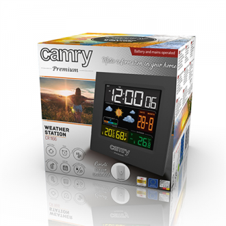 Camry Weather station CR 1166 Black, Date display Camry Weather station CR 1166 Black, Date display
