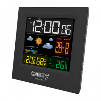 Camry Weather station CR 1166 Black, Date display Camry Weather station CR 1166 Black, Date display