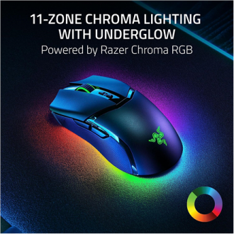 Razer Cobra Pro Gaming Mouse, RGB LED light, Optical, Black, Wireless (2.4GHz and Bluetooth), Wireless