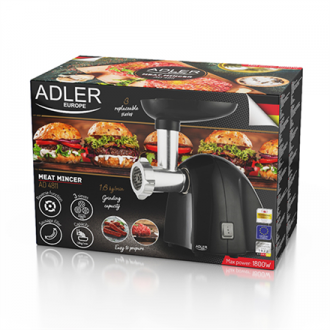 Adler Meat mincer AD 4811 Black, 600 W, Number of speeds 1, Throughput (kg/min) 1.8