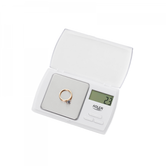 Adler Precision scale AD 3161 Maximum weight (capacity) 0.5 kg, Accuracy 0.01 g, White