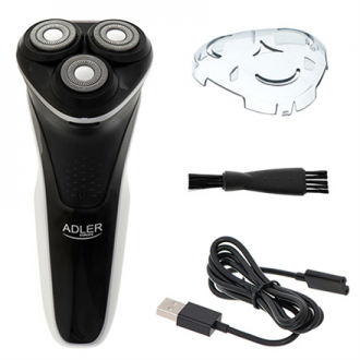Adler Shaver AD 2928 Operating time (max) 90 min, Number of shaver heads/blades 3, Black, Cordless Adler Shaver AD 2928 Operating time (max) 90 min, Number of shaver heads/blades 3, Black, Cordless