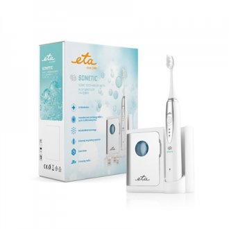 ETA Sonetic 1707 90000 For adults, Rechargeable, Sonic technology, Teeth brushing modes 3, Number of brush heads included 3, Whi
