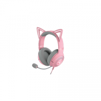 Razer Headset Kraken Kitty V2 Microphone, Quartz, Wired, On-Ear, Noise canceling
