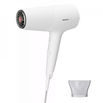 Philips Hair Dryer BHD500/00 2100 W Number of temperature settings 3 Ionic function White Philips Hair Dryer BHD500/00 2100 W Number of temperature settings 3 Ionic function White