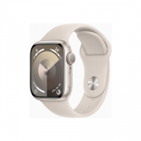 Apple Watch Series 9 GPS 41mm Starlight Aluminium Case with Starlight Sport Band - S/M Apple