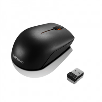 Lenovo Wireless Compact Mouse 300 2.4 GHz Wireless via Nano USB Optical Mouse 1 year(s) Black