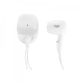 Adler Hair dryer for hotel and swimming pool AD 2252 1600 W Number of temperature settings 2 White Adler Hair dryer for hotel and swimming pool AD 2252 1600 W Number of temperature settings 2 White
